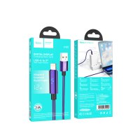 Hoco U125 1.2M Benefit USB to Lightning Şarj Data Kablosu - Mor