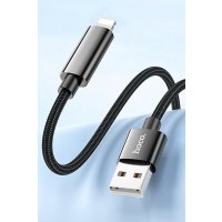 Hoco U125 1.2M Benefit USB to Lightning Şarj Data Kablosu - Siyah