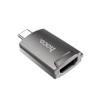 Hoco UA19 Tak Çalıştır HDMI to Type-C Dönüştürücü - Gri