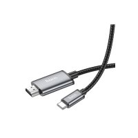 Hoco UA27 2M Tak Çalıştır Type-C to HDMI Dönüştürücü - Gri