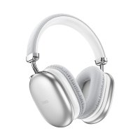 Hoco W35 Max Joy Aux Destekli Bluetooth Kablosuz Kulaklık - Gümüş