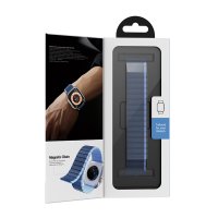 Hoco Watch 44mm AS102 Silikon Kordon - Koyu Mavi-Açık Mavi