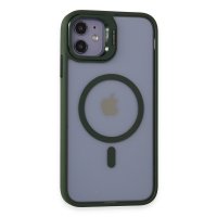 Joko iPhone 11 Kılıf Roblox Lens Magsafe Standlı Kapak - Koyu Yeşil