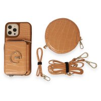 Joko iPhone 12 Pro Max Kılıf Ermes Kapak - Açık Turuncu