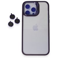 Joko iPhone 13 Pro Max Kılıf Roblox Lens Standlı Kapak - Derin Mor
