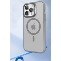 Joko iPhone 14 Kılıf Flet Lens Magsafe Kapak - Turuncu