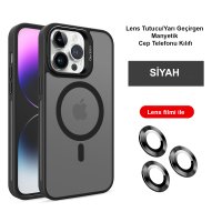 Joko iPhone 14 Pro Kılıf Flet Lens Magsafe Kapak - Siyah