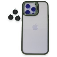 Joko iPhone 14 Pro Kılıf Roblox Lens Standlı Kapak - Koyu Yeşil