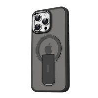 Newface iPhone 14 Pro Max Tork Magsafe Standlı Kapak - Siyah