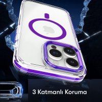 Joko iPhone 15 Bella Magsafe Kapak - Derin Mor