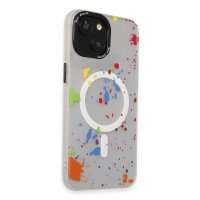 Joko iPhone 15 Colorful Magsafe Kapak - Şeffaf
