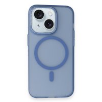 Joko iPhone 15 Frost Standlı Magsafe Kapak - Sierra Blue