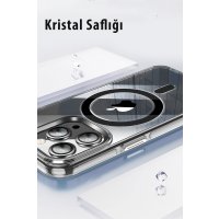 Joko iPhone 15 Kılıf Crystal Magsafe Kapak - Şeffaf