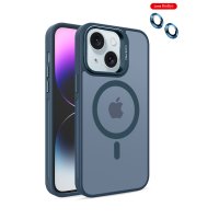 Joko iPhone 15 Plus Flet Lens Magsafe Kapak - Lacivert