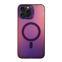 Newface iPhone 15 Pro Max Primera Magsafe Standlı Kapak - Derin Mor