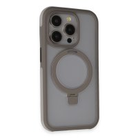 Joko iPhone 15 Pro Zorda Airbag Magsafe Standlı Kapak - Titan Gri
