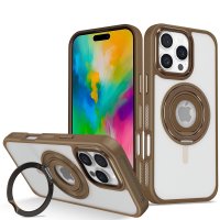 Joko iPhone 16 Pro Max Banza Magsafe Standlı Kapak - Kahverengi