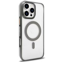 Joko iPhone 16 Pro Max Gleam PC Sert Magsafe Kılıf - Titan Gri
