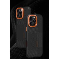 Joko iPhone 16 Pro Max Orange Karbon Magsafe Kapak - Siyah