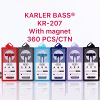 Karler Bass KR-207 Mıknatıslı Kablolu Kulaklık - Mavi