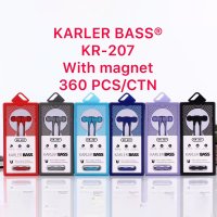 Karler Bass KR-207 Mıknatıslı Kablolu Kulaklık - Mor