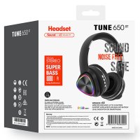 Karler Bass Tune 650 BT RGB Kablosuz Kafaüstü Kulaklık - Siyah
