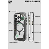 Keep Off iPhone 15 Future Armor Magsafe Kapak - Advance Attack
