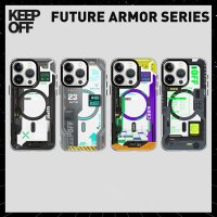 Keep Off iPhone 15 Pro Max Future Armor Magsafe Kapak - Black Samurai