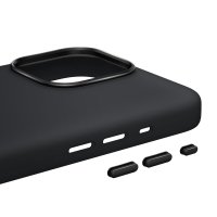 Keephone iPhone 15 Pro Max Rosana Silikon Kılıf - Titan Gri