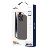 Keephone iPhone 15 Pro Max Rosana Silikon Kılıf - Titan Gri