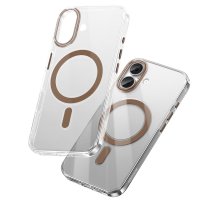 Keephone iPhone 16 Aurora Şeffaf Magsafe Kılıf - Natural Titanyum