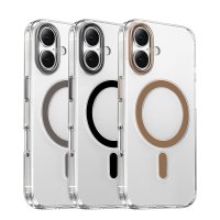 Keephone iPhone 16 Aurora Şeffaf Magsafe Kılıf - Natural Titanyum