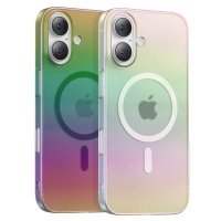 Keephone iPhone 16 Fantasia Gökkuşağı Magsafe Kılıf - Beyaz