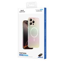 Keephone iPhone 16 Fantasia Gökkuşağı Magsafe Kılıf - Beyaz
