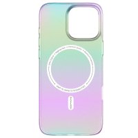Keephone iPhone 16 Pro Fantasia Gökkuşağı Magsafe Kılıf - Beyaz