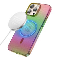 Keephone iPhone 16 Pro Fantasia Gökkuşağı Magsafe Kılıf - Beyaz