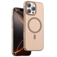 Keephone iPhone 16 Pro Max X-Crystal Slim Magsafe Kılıf - Çöl Titanyum