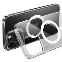 Keephone iPhone 16 Pro Max X-Crystal Slim Magsafe Kılıf - Natural Titanyum