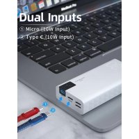 Konfulon A19 Dijital Ekranlı Powerbank 30.000 mAh Hızlı Şarj - Siyah