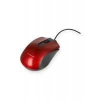Konfulon B300 Kablolu Optik Mouse - Kırmızı