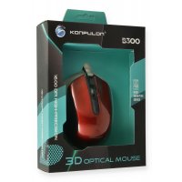 Konfulon B300 Kablolu Optik Mouse - Kırmızı