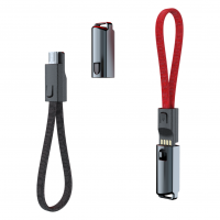 Konfulon DC21 Micro USB Kablo 23cm 2.4A - Siyah