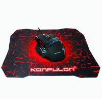 Konfulon G2 RGB Işıklı Kablolu Gamer Mouse + Mouse Pad