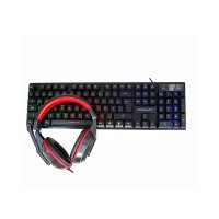 Konfulon GY102 Türkçe Q RGB Işıklı Gaming Klavye Mouse MousePad Oyuncu Kulaklığı 4in1 Set