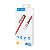 Konfulon S88 Metal Uçlu Micro USB Kablo 1M 2.4A - Kırmızı