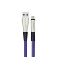 Konfulon S88 Metal Uçlu Micro USB Kablo 1M 2.4A - Mavi