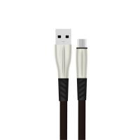 Konfulon S88 Metal Uçlu Micro USB Kablo 1M 2.4A - Siyah