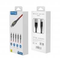 Konfulon S91 Ledli Micro USB Kablo 1M 2.4A - Siyah