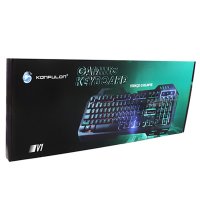 Konfulon V1 RGB Işıklı Metal Yüzey Türkçe Q Kablolu Gaming Klavye