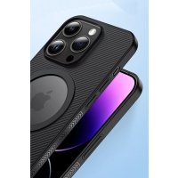 Movenchy iPhone 14 Pro Kılıf PP Magsafe Kapak - Beyaz